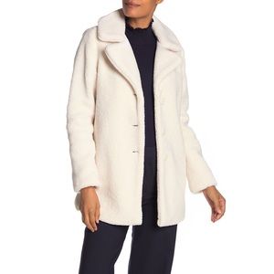 NWOT Laundry by Shelli Segal Faux Shearling Coat
